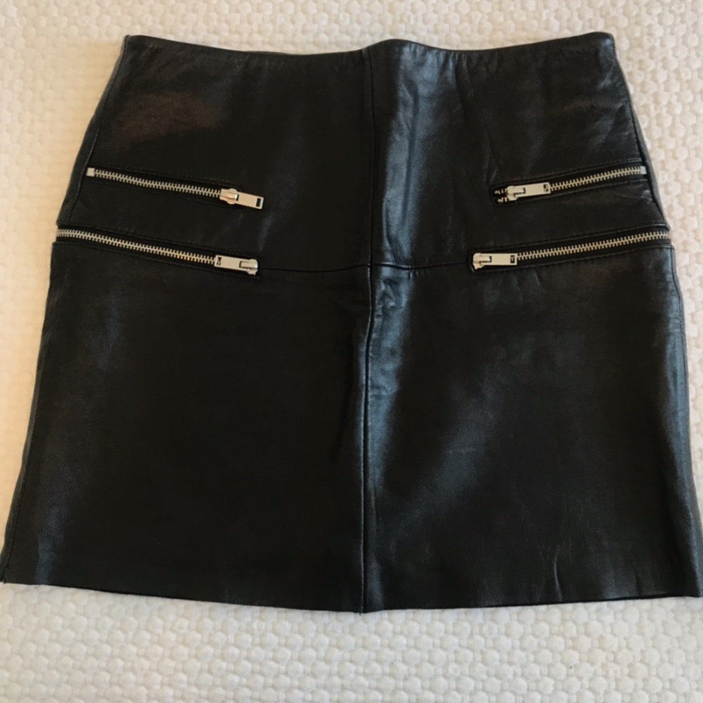 New! Small Zara leather skirt